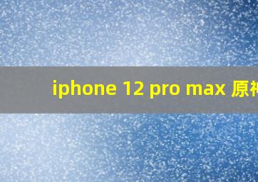 iphone 12 pro max 原神